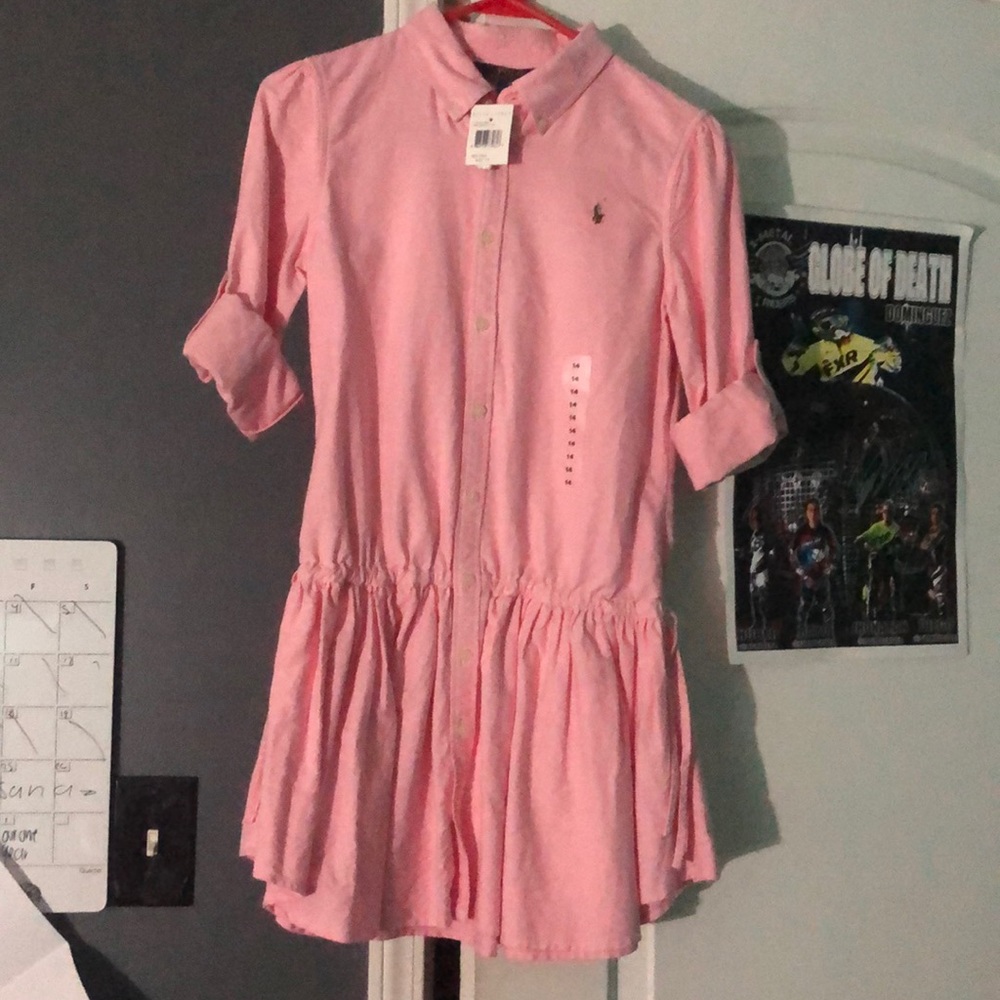 polo ralph lauren pink dress